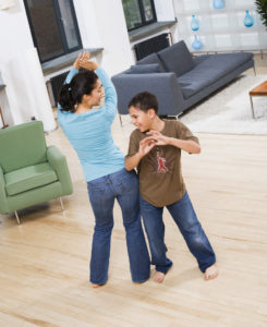 Mom and son Dancing