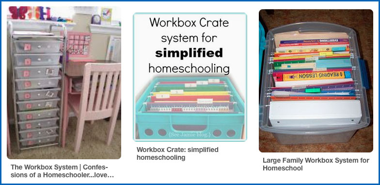 Pinterest workbox organization ideas for homeschooling multiple students